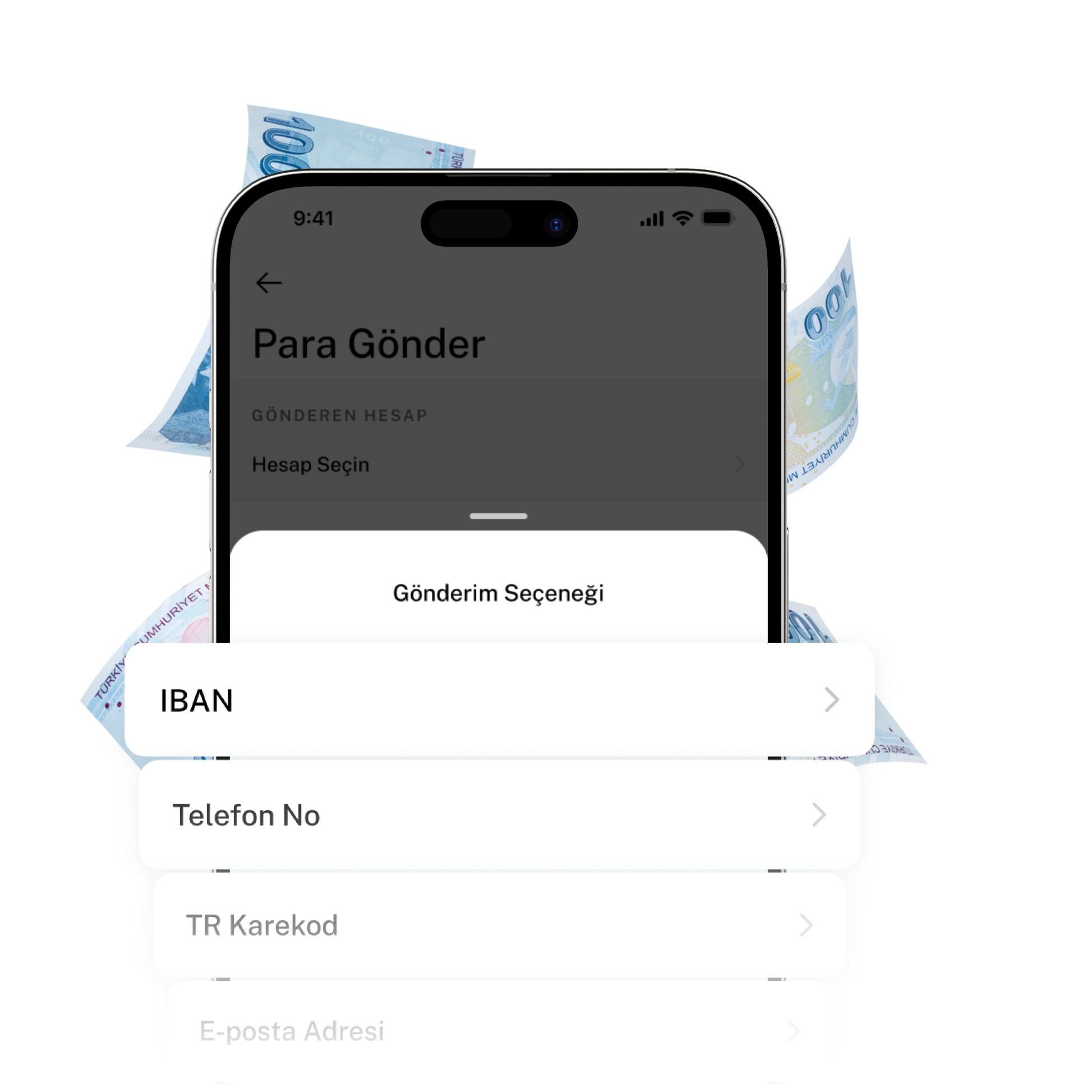 Artık IBAN ya da hesap numarası olmadan da para transferi yapabilirsin.